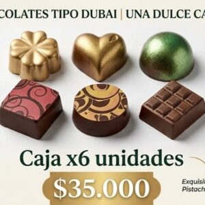 Chocolates Tipo Dubái – Caja x6 Unidades